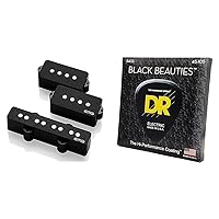 Geezer Butler Signature PJ Bass Guitar Pickup Set + DR Strings Black Beauties Bass Guitar Strings
