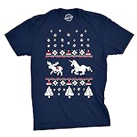 Mens Unicorn Stab Funny Sarcastic Ugly Christmas Mythical Holiday T Shirt