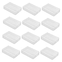 ERINGOGO 12pcs Poker Box Plastic Playing Cards Clear Bakery Boxes Poker Card Holders Game Card Holders Playing Tray Playing Card Case Playing Holder for Disabled Game Holders Anti-lost