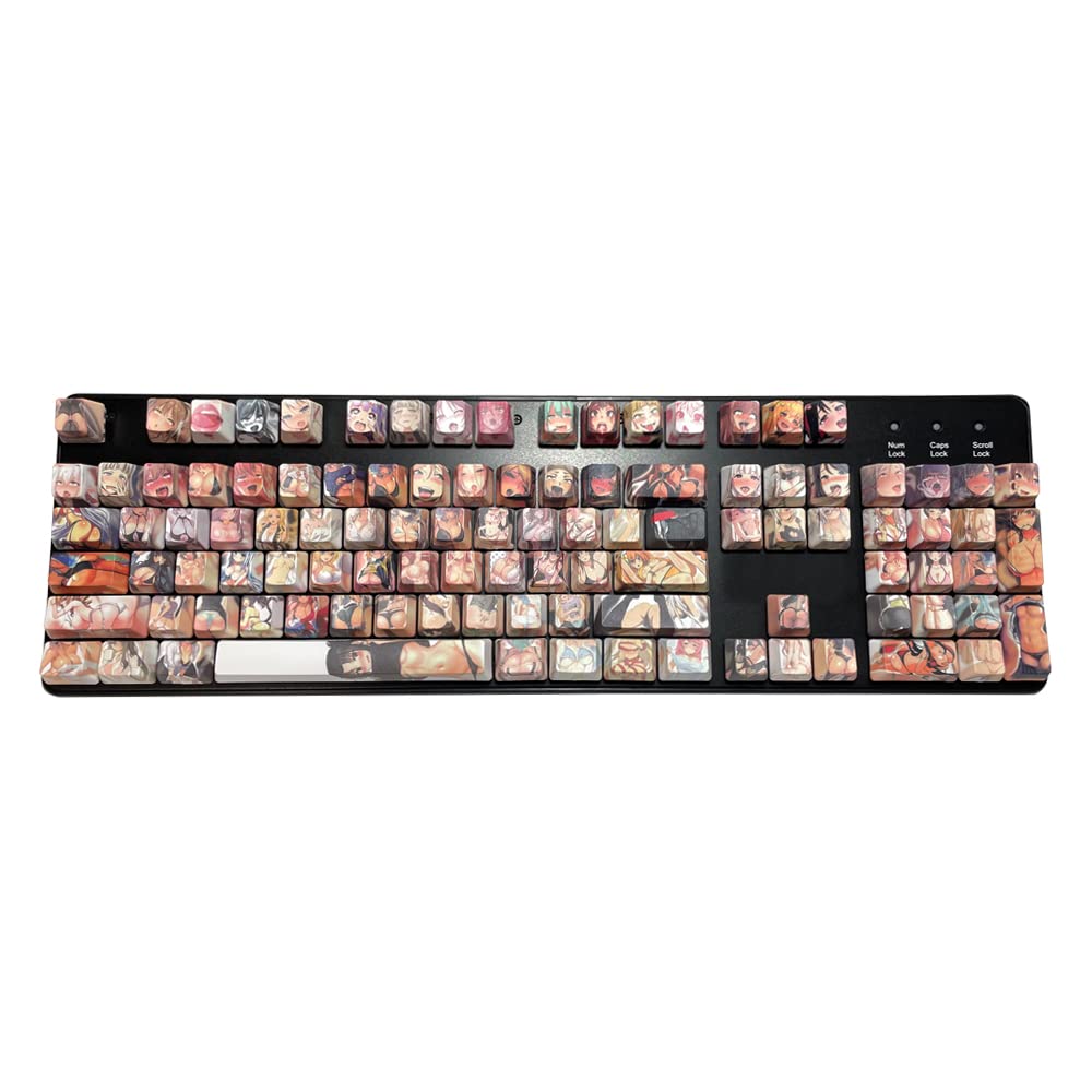 104 keys/Set bilibili Anime Custom Design Beauty Girl PC Coating Keycap for  Mechanical Keyboard DIY - AliExpress
