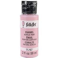 FolkArt Enamel Glass & Ceramic Paint in Assorted Colors (2 oz), 4003, Baby Pink