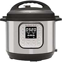 Duo 7-in-1 Electric Pressure Cooker, Slow Cooker, Rice Cooker, Steamer, Sauté, Yogurt Maker, Warmer & Sterilizer, Includes App With Over 800 Recipes, Stainless Steel, 8 Quart
