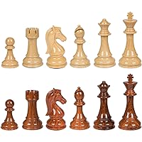 Nero High Polymer Extra Heavy Weighted Chess Pieces with 4.25 Inch King and Extra Queens, Pieces Only, No Board