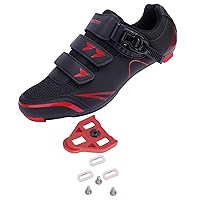 KESCOO Mens Womens Cycling Shoes Compatible with Peloton Bike Shoes and Delta Cleats Pre-Installed, Clip in Road Bike Riding Racing Biking Shoes Perfect for Indoor Outdoor