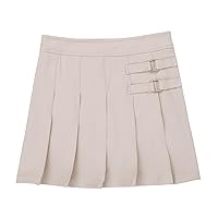 iiniim Girls School Uniform Skirt Pleated Scooters Skort Mini Skirt with Hidden Shorts