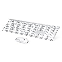 Bluetooth Keyboard Mouse for Mac, Ultra Slim Wireless Keyboard Mouse Combo for Mac, Multi-Device, Full Size, Rechargeable, for MacBook Pro, MacBook Air, iMac, iPad