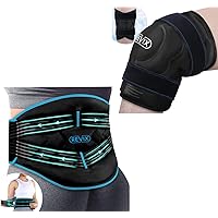 REVIX Extra Large Ice Pack for Back Pain Relief and 20'' XXXL Ice Pack for Knees Reusable