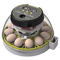 12 Egg Incubator with Humidity Display, Egg Candler, Automatic Egg Turner, for Hatching Chickens