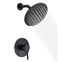 sumerain Black Shower Faucet, Matte Black Shower Fixtures Shower Mixer, Rough-in Valve Included