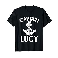 Captain Lucy Ship Boating Boat Yacht Anchor T-Shirt