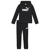 PUMA boys Core Fleece Pullover Hoodie & Jogger Set