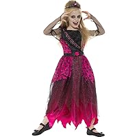 Smiffy's Deluxe Gothic Prom Queen Costume, Pink/Black, Large