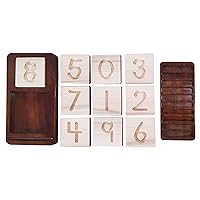 Wooden Number Block Board - Montessori materials - Learning Numbers - Birthday Gift - Number Counting Blocks - Educational Toy - Gift For Kids - Math Board - Waldorf Montessori - Counting Aid Board