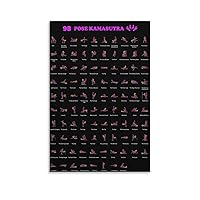 Posters Posture Kamasutra Guide Poster Couples Guide Exercise Wall Art Sense of Modern Posture Wall Art Canvas Art Posters Painting Pictures Wall Art Prints Wall Decor for Bedroom Home Office Decor P