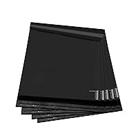 100 Large Poly Mailers 10x13 Shipping Bags for Small Business – Self Sealing Package Envelopes Black