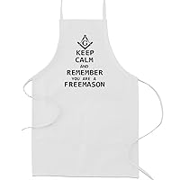 Keep Calm and Remember You are a Freemason Masonic Cooking Kitchen Apron