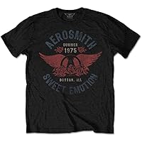 Aerosmith Men's Sweet Emotion Slim Fit T-Shirt Black