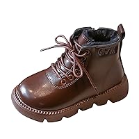 Girls Mukluk Boots Autumn Children Boots Boys And Girls Ankle Boots Thick Bottom Winter Boots for Little Girls Size 13