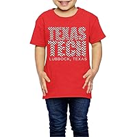 RONGT Rong T Texas Tech Chevron Lubbock Texas Little Girls' T-Shirt Red