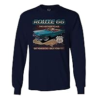 The Mother Road California Route 66 cali Republic Vintage car for Long Sleeve Men's
