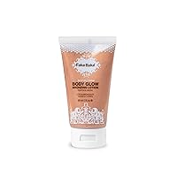 Fake Bake Bronzy Babe Body Glow Face & Body Tinted Moisturizer Lotion, Highlighter, Makeup & Moisturizing Skincare Healthy Color Boost from Plants & Vitamins - For All Skin Tones, Women & Men - 2oz