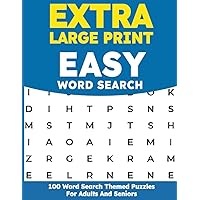 Extra Large Print Easy Word Search: Jumbo Wordfind Puzzle Book for Seniors and Adults, Relaxing and Anti-Eye Strain Big Font Extra Large Print Easy Word Search: Jumbo Wordfind Puzzle Book for Seniors and Adults, Relaxing and Anti-Eye Strain Big Font Paperback Spiral-bound