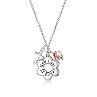 925 Sterling Silver I Am a Child of God Daisy Necklace Jewelry Birthday Birthday Baptism Communion Gifts for Girls