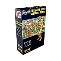 Bolt Action Japanese Army Weapons Team 1:56 WWII Table Top Wargaming Plastic Model Kit 402216005