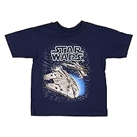Star Wars Toddler Boys' Space Ships Millennium Falcon X-Wing Fighter T-Shirt