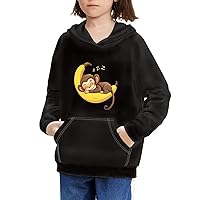 Boy Girl Sweatshirt 3D Print Crew-neck Hoodies Long Sleeve Hoodie with Pockets Kids Casual Baseball Jersey