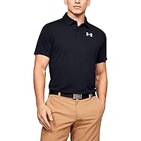 Under Armour Mens 2024 Golf Tech Wicking Textured Soft Light Polo Shirt