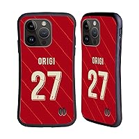Officially Licensed Liverpool Football Club Divock Origi 2021/22 Players Home Kit 2nd Group Hybrid Case Compatible with Apple iPhone 15 Pro