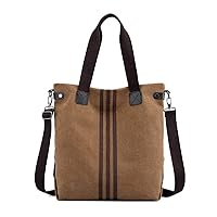 Fashion Canvas Tote Bag Casual Crossbody Shoulder Bag Work Shopping Handbag Hobo Purses for Women and Girls