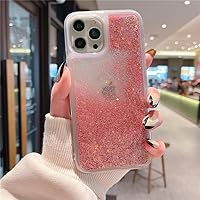 Liquid Soft Silicone Phone Case for iPhone 14 13 12 11 Pro Max X XS XR 7 8 6 6s Plus SE 5 5s Glitter Quicksand Bling Water Cover,Gold,for iPhone 6S