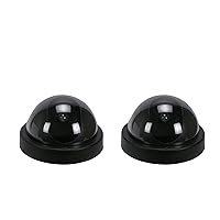 2-pc Simulated Security Camera, 2.9 x 4.6 x 4.6 inches, Black