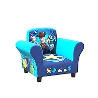 Upholstered Chair, Disney/Pixar Toy Story 4 for Bedroom with Arm Rest, Cushion Availability, Wood/UrethaneFoam/Polyester