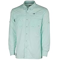 Mossy Oak Men's Long Sleeve Fishing Shirts, Quick Dry with UPF Sun Protection