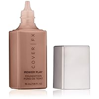 Cover FX Power Play Foundation: Full Coverage, Waterproof, Sweat-proof and Transfer-Proof Liquid Foundation For All Skin Types N120, 1.18 fl. oz.