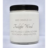 KMS Candle Co | Soy Candle | Twilight Wood | 9oz | Washington Made | Handmade | Floral |