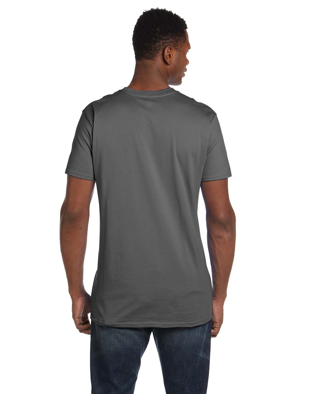 Hanes Men's Nano Premium Cotton T-Shirt (Pack of 2), Smoke Gray, X-Large