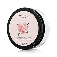 Pink Peony Body Cream - Moisturizing Non-Greasy Cream For Dry Skin - Formulated for Extra Hydration to Hands, Feet, Elbows, Legs, and Body 6.7 Oz