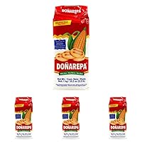 Donarepa Precooked White Corn Meal, 35.3 Oz (Pack of 4)