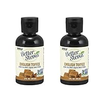 NOW Foods BetterStevia Liquid, English Toffee, 2 Fluid Ounce (2 Pack)