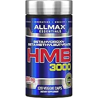 ALLMAX HMB 3000 (120 Veggie Capsules) - Supports Muscle Strength & Reduces Muscle Breakdown - Non-GMO, Gluten Free - 30 Servings