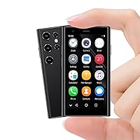 S23 Pro Mini Smartphone Dual SLM 3.0 Inch 1000mAh 2GB+16GB Unlocked Kids Phone Pocket Child Android8.1 3D Glass Ultra 3G Cellphone (Black)