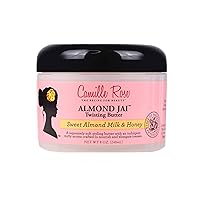 Camille Rose Almond Jai Twisting Hair Styling Butter, with Aloe and Honey, to Soften Smooth and Moisturize, for All Hair Types, 8 oz