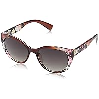 Nanette Nanette Lepore Nn262 Bold Floral Uv Protective Women's Cat Eye Sunglasses. Fashionable Gifts for Her, 52 Mm