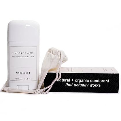Natural Unscented Deodorant Stick (That Works) Aluminum-Free Underarmed for Women & Men - Stay Fresh All Day - Organic, Healthy, Safe, Non Toxic - Phthalate, Paraben, Gluten & Cruelty Free