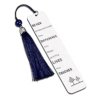 Inspirational Gift Bookmark for Her Him Boss Coworkers Appreciation Retirement Gifts for Teachers Coworkers Boss Friends Birthday Thank You Present to Son Daughter from Dad Mom Gifts for Women Men