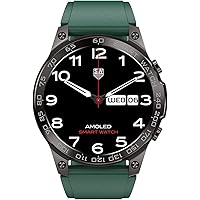 Smartwatches Business 1.43 Screen Bluetooth Talking Men Electronics (Color : Green1, Size : 1)